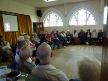 group listening to Fr John